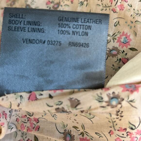 Vintage 90s Wilson’s Womens Leather Jacket Blazer Brown Pockets Western Size L - Picture 10 of 10